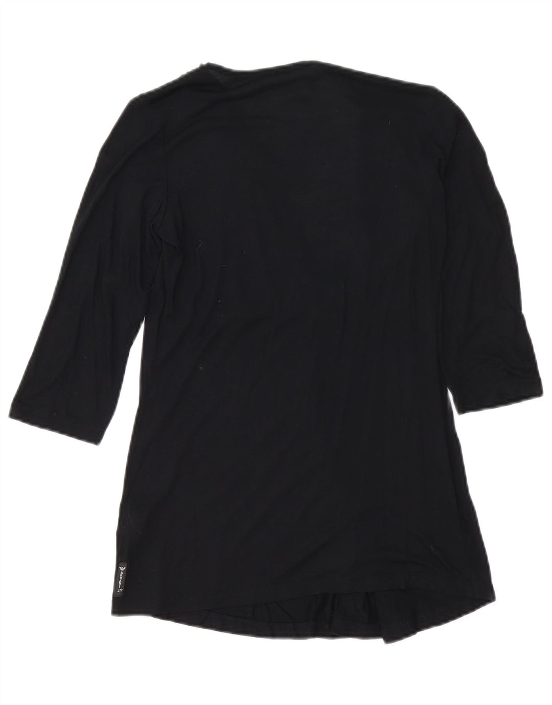 Armani Jeans Damen Top 3/4 Ärmel EU 38 Mittelschwarze Viskose