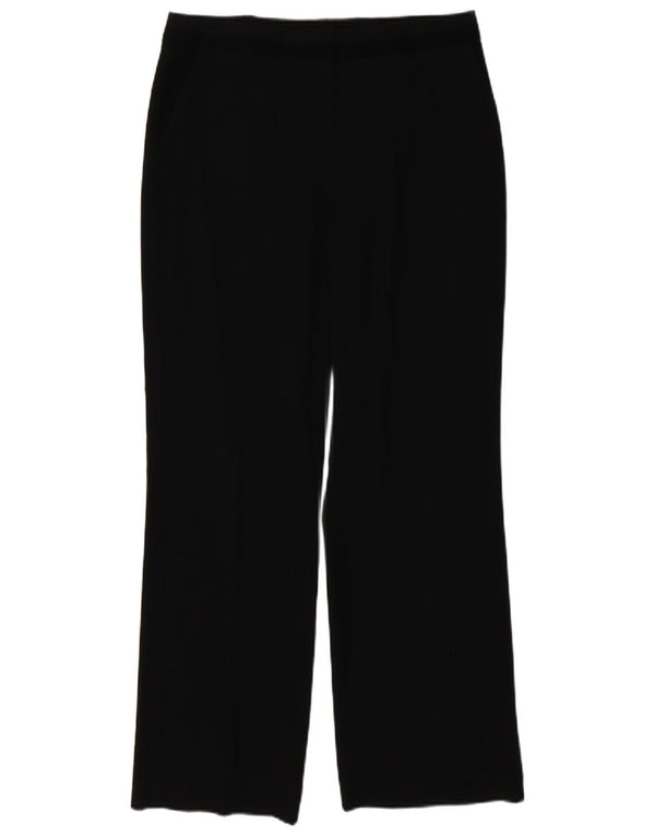 Marks & Spencer Pantalon de costume droit pour femme UK 14 Large W32 L30 Noir