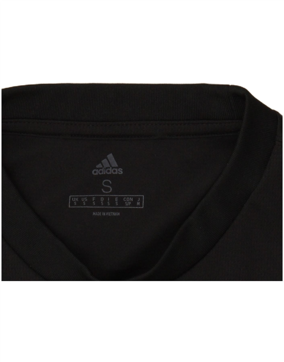 ADIDAS Mens Graphic T-Shirt Top Small Black Polyester