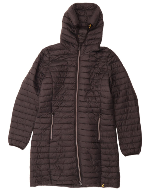 Cappotto imbottito con cappuccio da uomo Joules UK 12 medio nero in poliammide