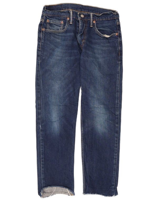 Levi's Womens 502 tilspidsede jeans W29 L30 blå bomuld