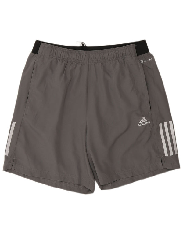 Adidas Aeroready Sportsshorts til mænd Large Grå Colourblock Polyester