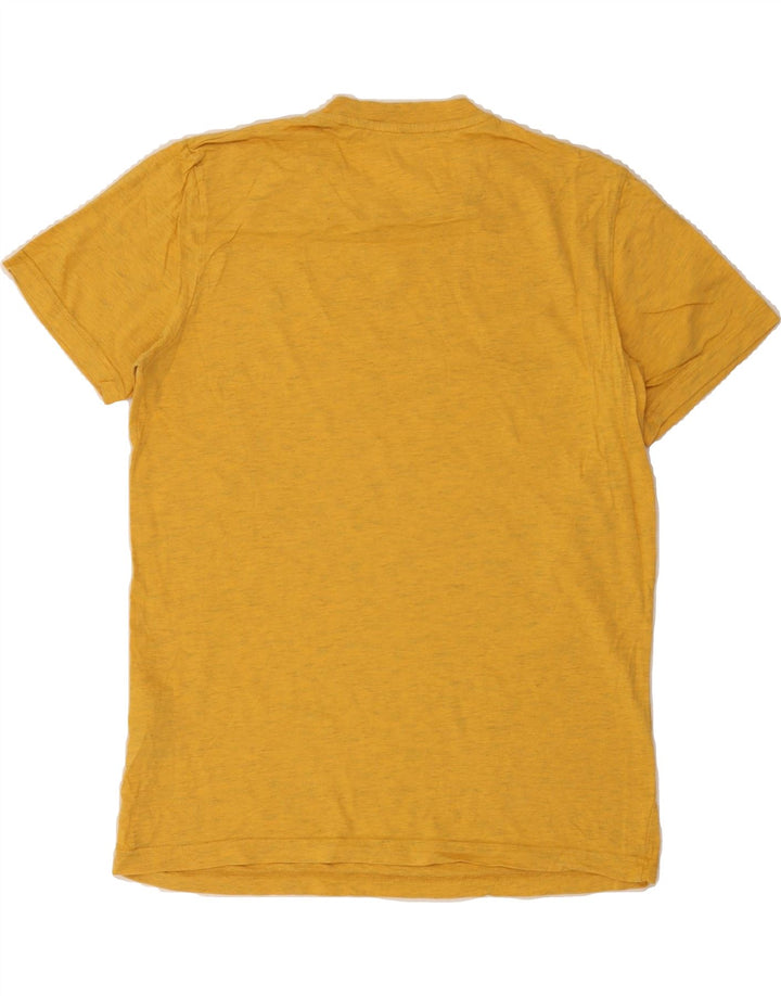 JACK & JONES Mens T-Shirt Top Medium Yellow Flecked Cotton Vintage Jack & Jones and Second-Hand Jack & Jones from Messina Hembry 