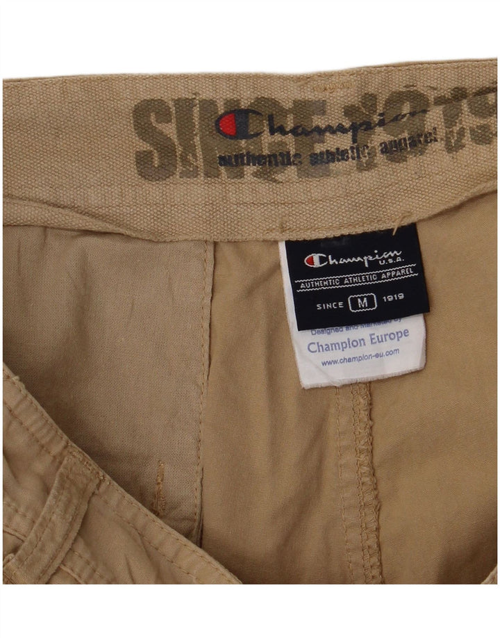 Champion Mens Cargo Shorts Medium W30  Beige Cotton