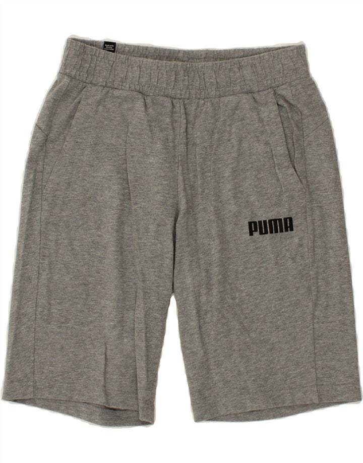 NIKE Mens Sport Shorts Small Grey Flecked Cotton Vintage Nike and Second-Hand Nike from Messina Hembry 