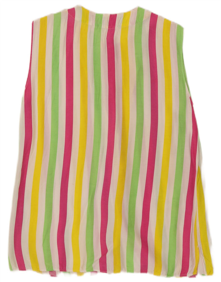 Enara Camice Womens Shirt Blouse UK 14 Medium Multicoloured Striped