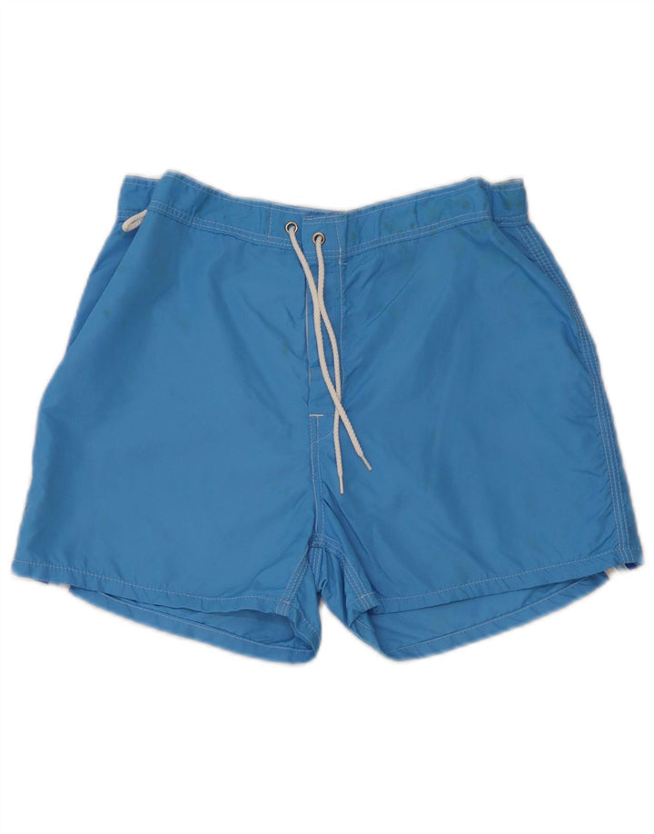 Sundek Mens Swimming Shorts Medium  Blue Striped Nylon
