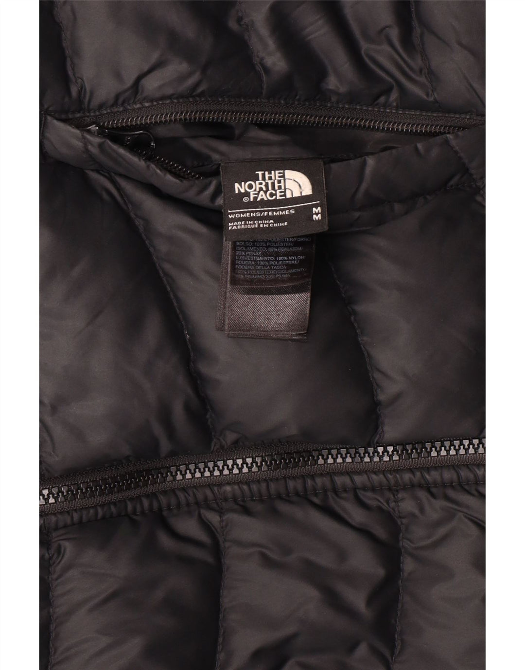 The North Face Womens Reversible Padded Coat UK 12 Medium Black Nylon