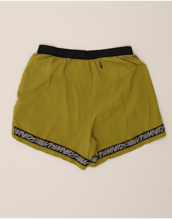 Nike Womens Dri Fit Graphic Swimming Shorts UK 14 Medium Green Colourblock