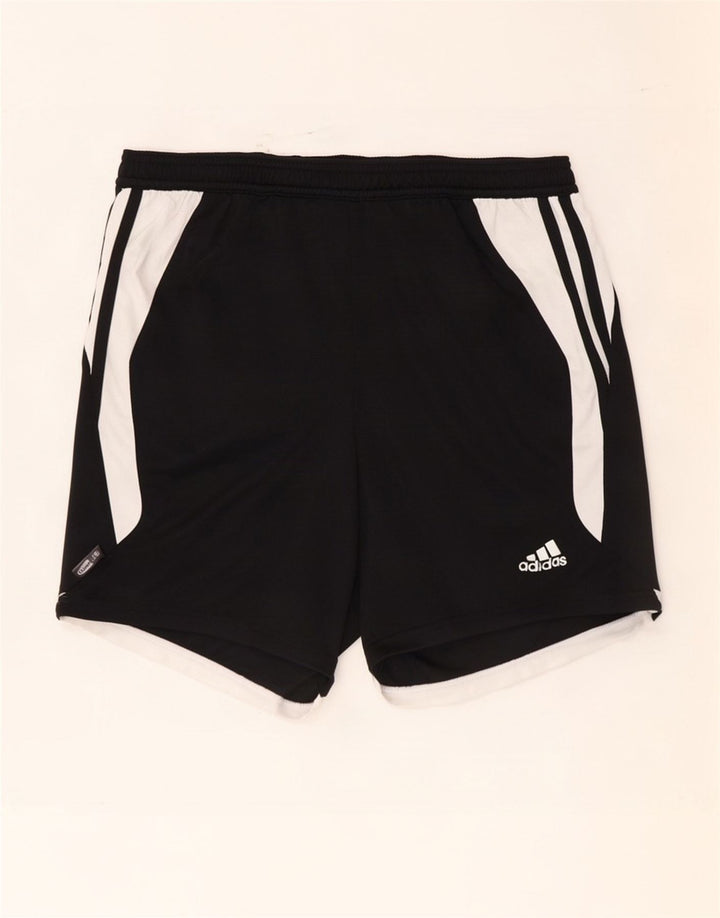 Adidas Mens Climalite Sport Shorts Medium Black Colourblock Polyester