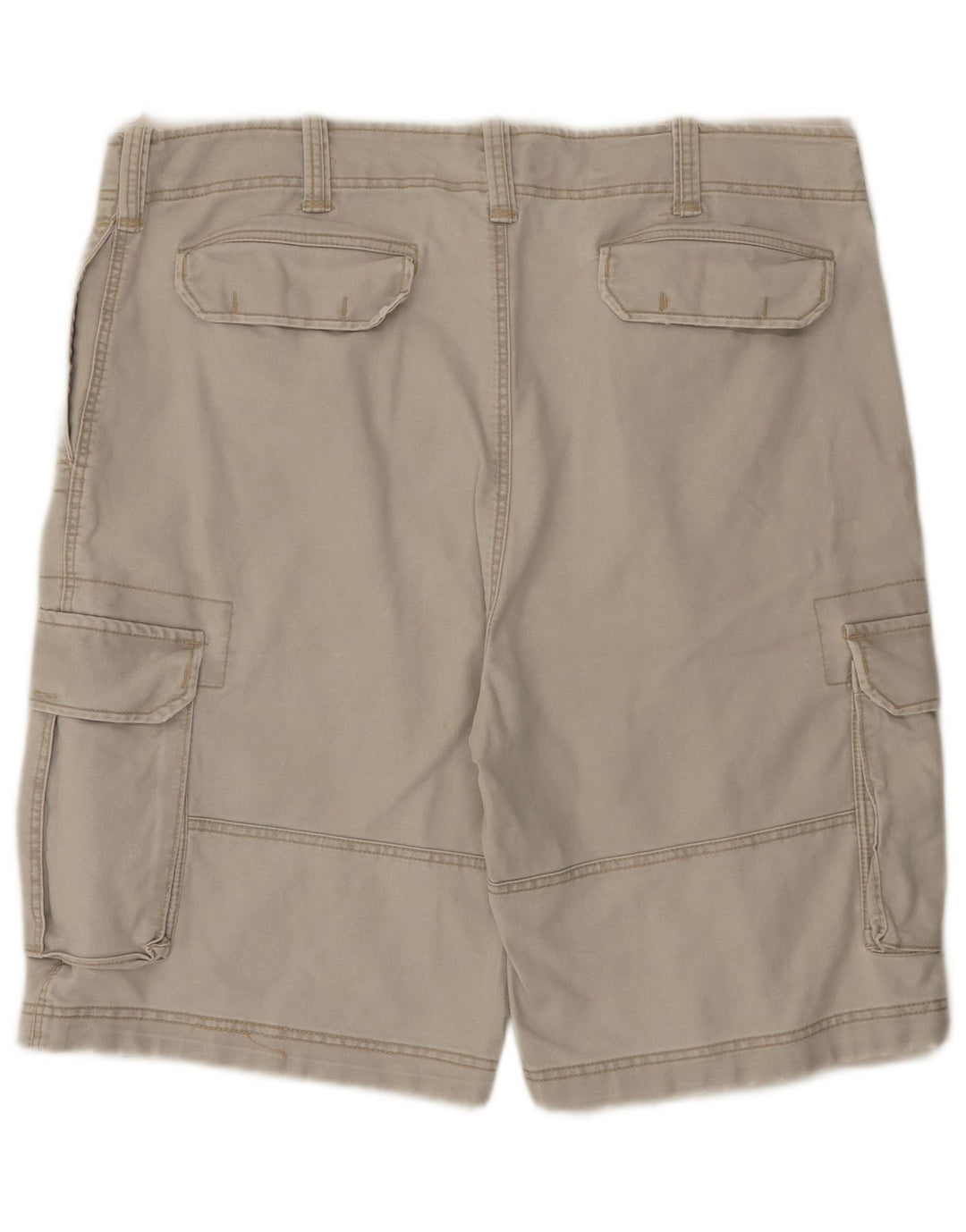 Vintage Mens Cargo Shorts 2XL W42 Grey Cotton
