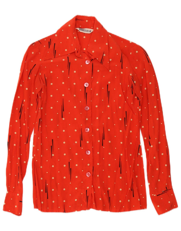 Pancaldi & B Dameskjortebluse US 00 2XS Rødplettet