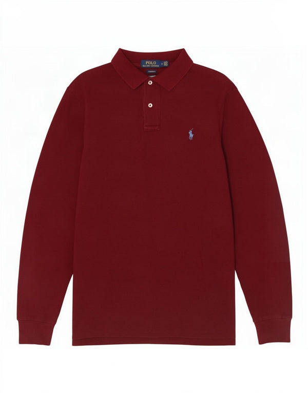 Polo Ralph Lauren Chemise à manches longues coupe classique homme bordeaux moyen