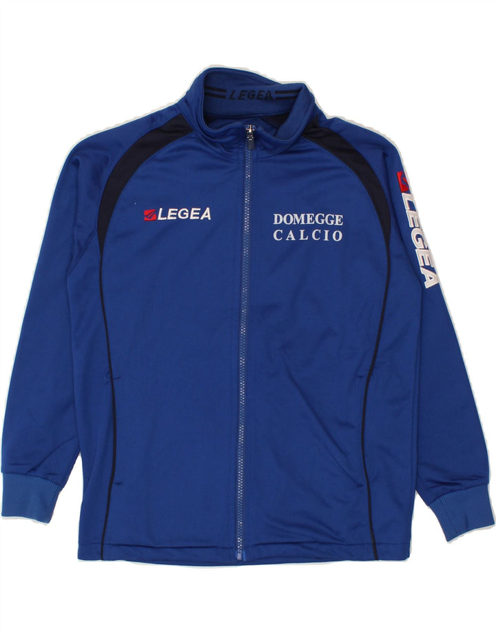 LEGEA Mens Graphic Tracksuit Top Jacket 2XS Blue Polyester Vintage Legea and Second-Hand Legea from Messina Hembry 