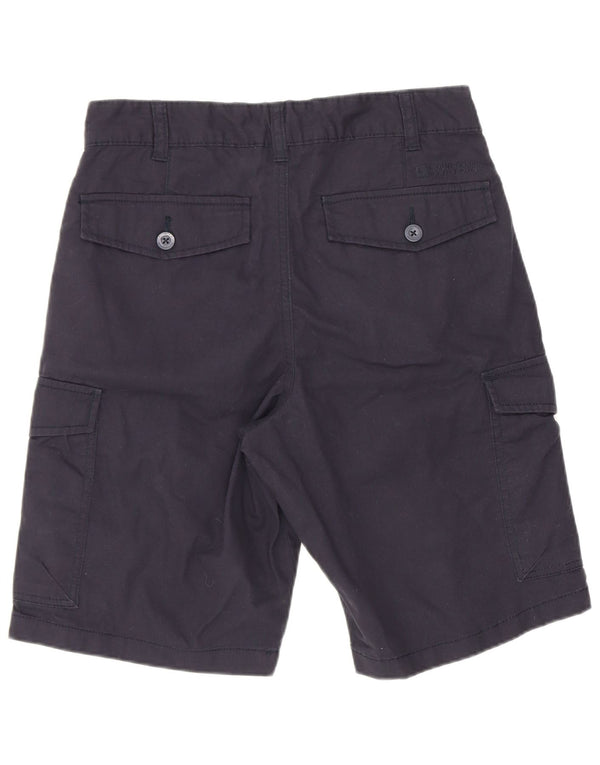 Pantaloncini cargo da uomo Mountain Warehouse W28 Small in cotone blu navy