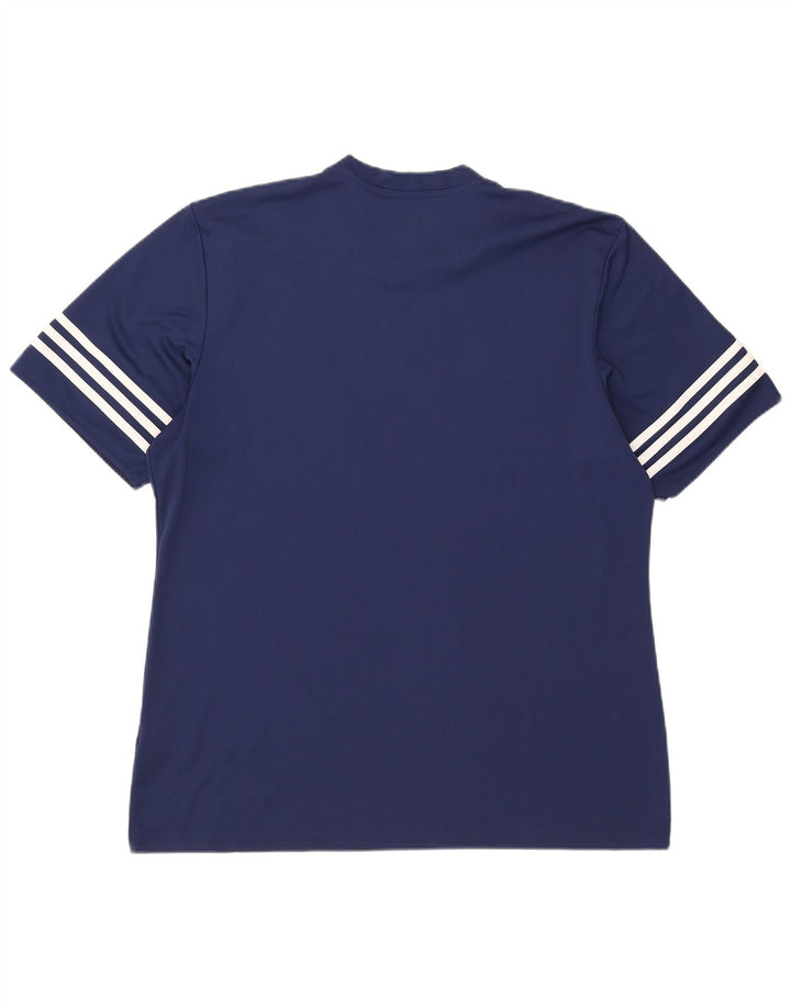 Adidas Mens Climalite T-Shirt Top XL Navy Blue Polyester