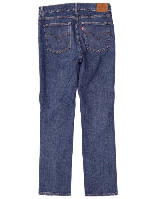 Levi's Womens 724 Højtaljede lige jeans W31 L30 blå bomuld