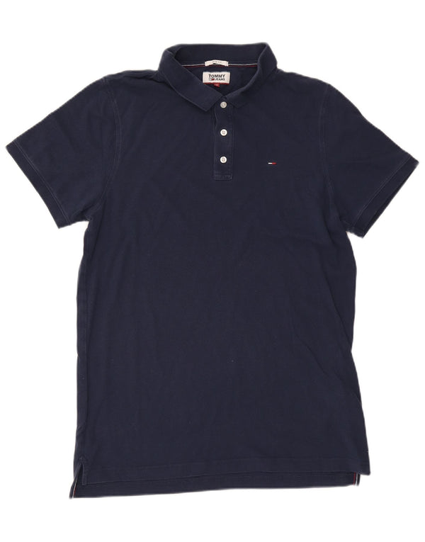 Polo slim fit da uomo Tommy Hilfiger 2XL cotone blu navy