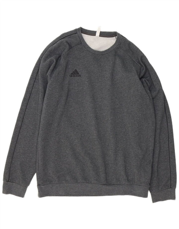 ADIDAS Mens Sweatshirt Jumper XL Grey Cotton