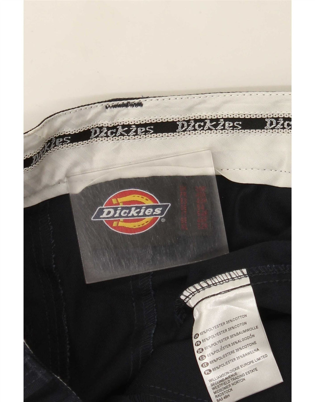 Dickies Straight Chino-bukser til mænd W38 L31 Sort polyester