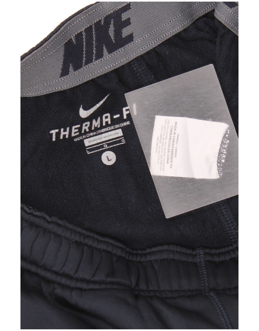 Nike Pantalon de survêtement Therma-Fit pour homme Taille L Bleu marine Polyester