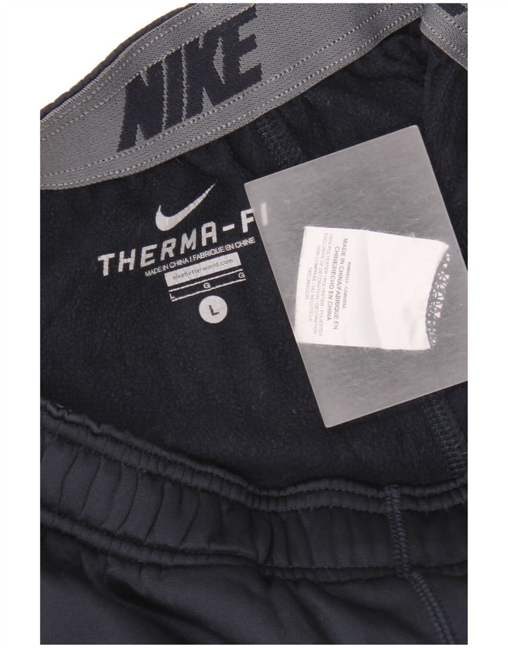 Nike Pantalon de survêtement Therma-Fit pour homme Taille L Bleu marine Polyester