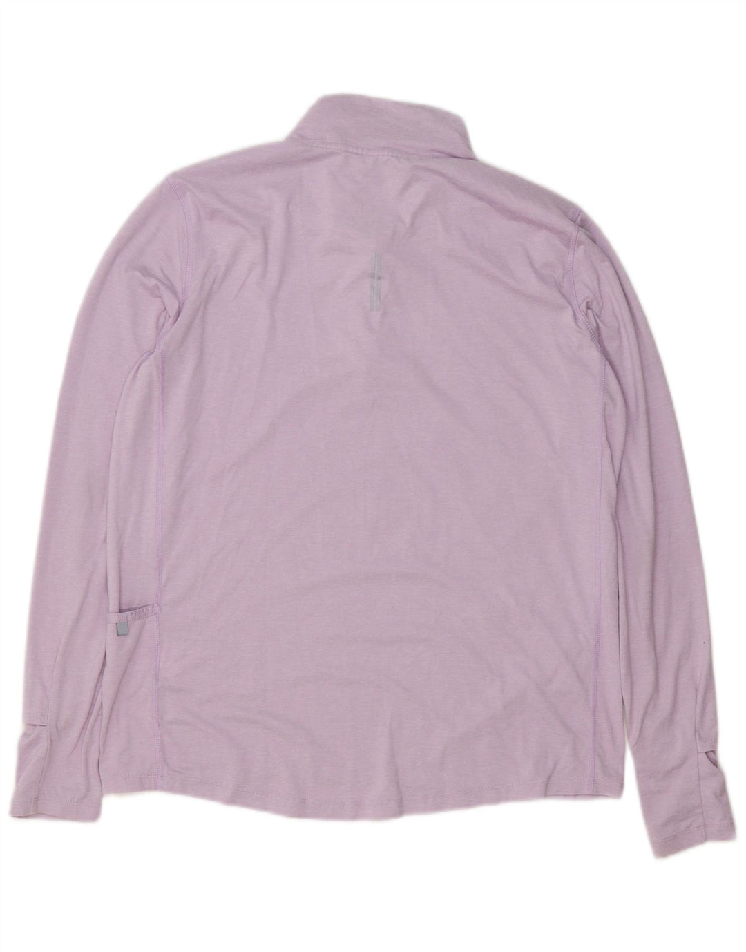 Nike Womens Dri Fit Zip Neck Pullover Tracksuit Top UK 14 Medium Purple