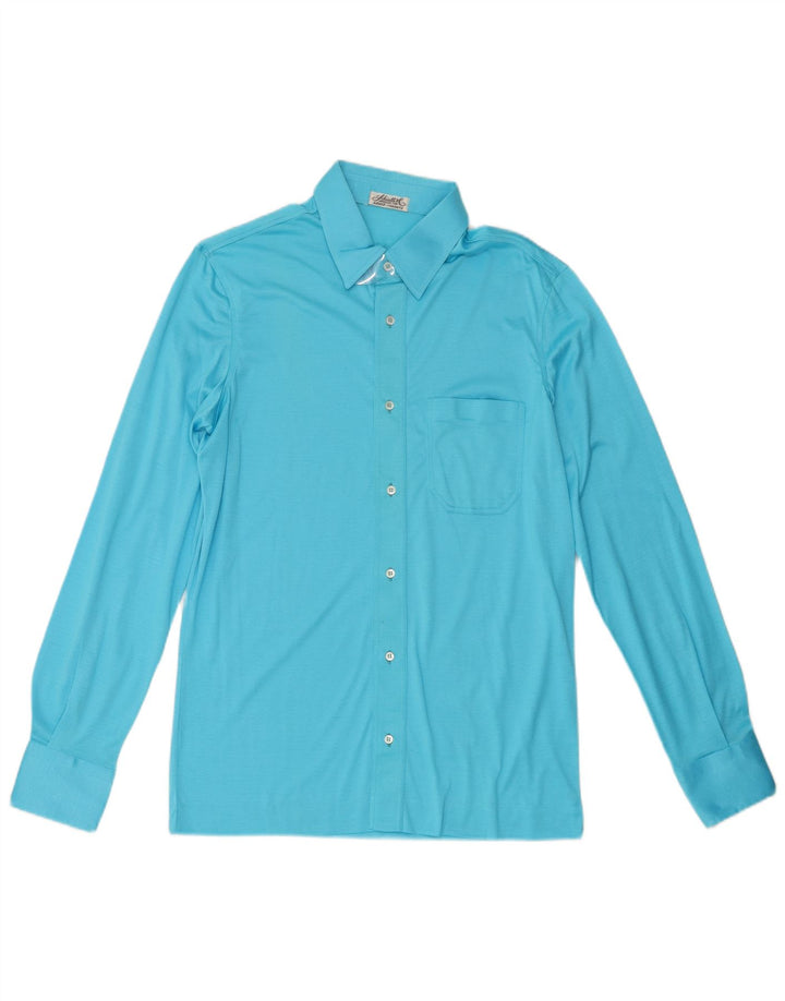 Vintage Mens Shirt Small Blue