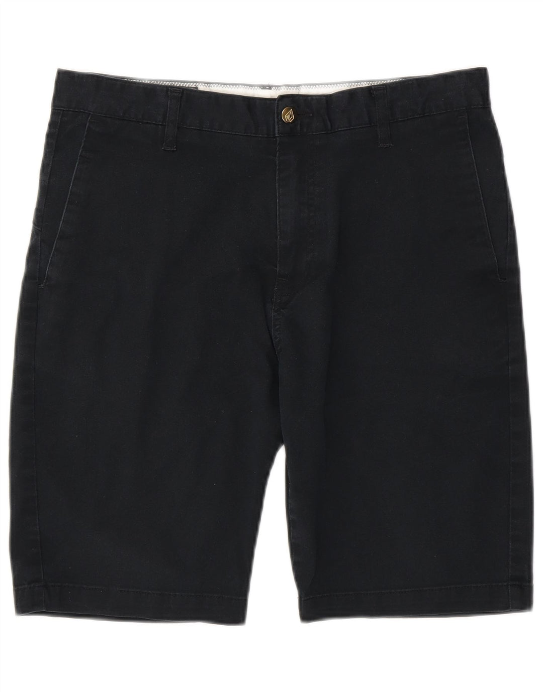 Volcom Herre Chino Shorts W32 Medium Marineblå Bomuld