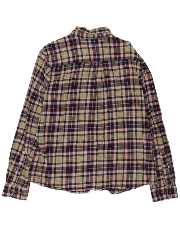 Camicia da uomo in flanella Eddie Bauer XL a quadri verdi
