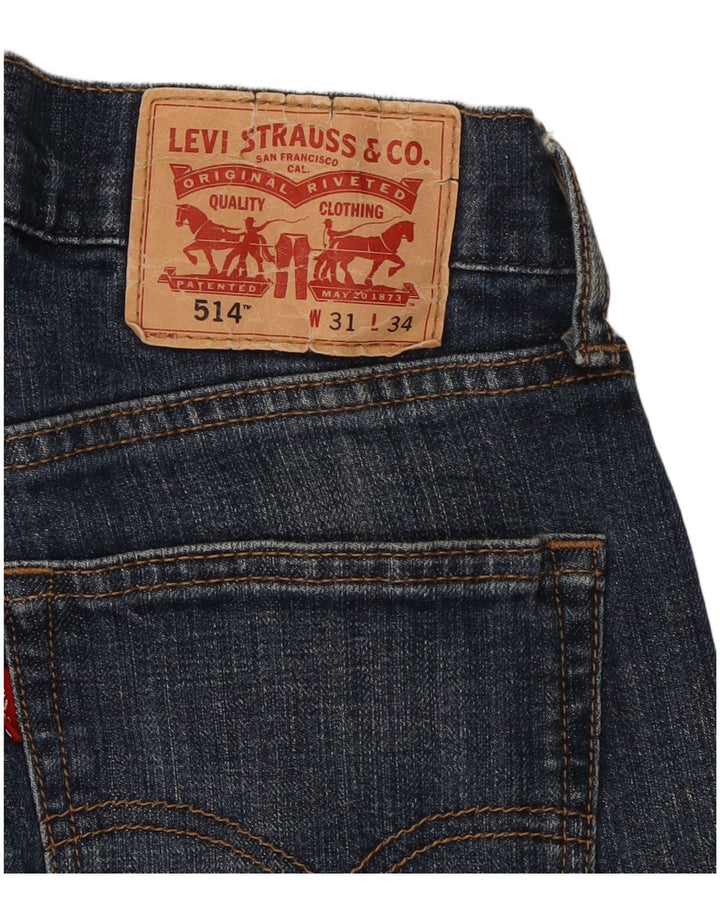 Levi's Mens 514 Straight Jeans W31 L30 Navy Blue