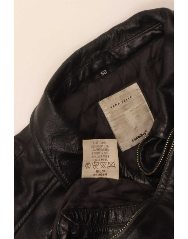 Giacca In Pelle Uomo Conbipel IT 50 Large Nera