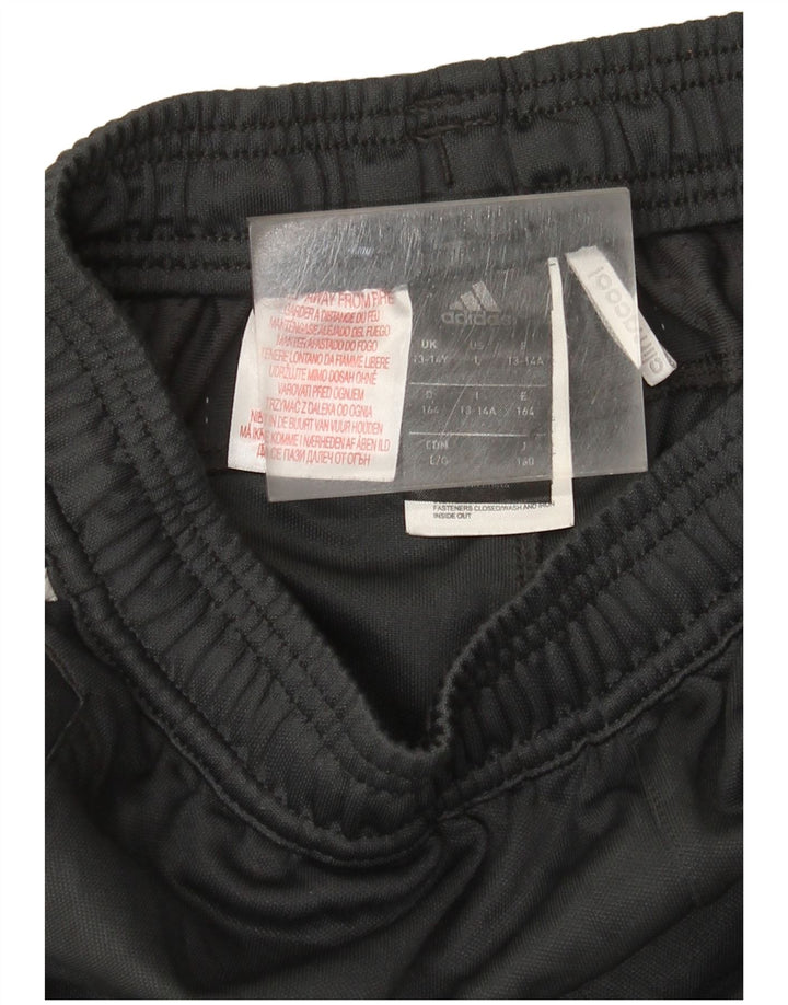 Pantaloni della tuta Adidas Climacool da ragazzo 13-14 anni in poliestere grigio