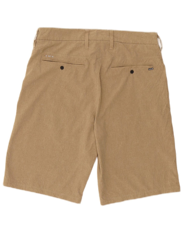 Hurley Mens Chino Shorts W30 Medium Beige Polyester