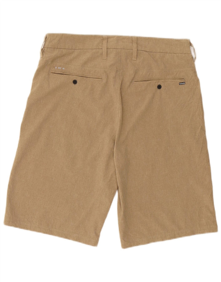 Ανδρικό σορτς Chino Hurley W30 μεσαίο μπεζ πολυεστέρας