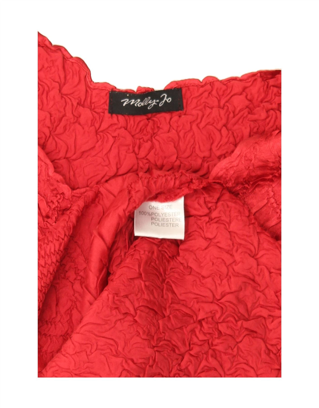 VINTAGE Womens Sleeveless Blouse Top One Size Red Polyester Vintage Vintage and Second-Hand Vintage from Messina Hembry 