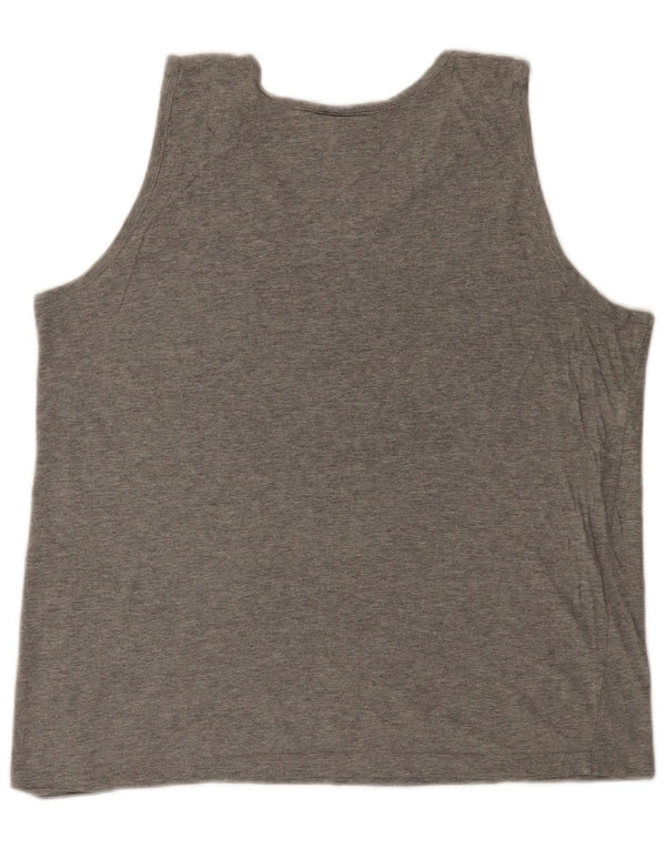 Lotto Mens Graphic Vest Top Medium Grey Flecked