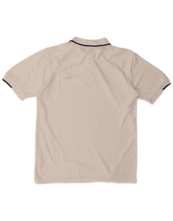 Umbro Mens Polo Shirt Medium White Polyester