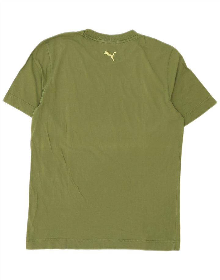 Puma Herre Grafisk T-Shirt Top Medium Grøn
