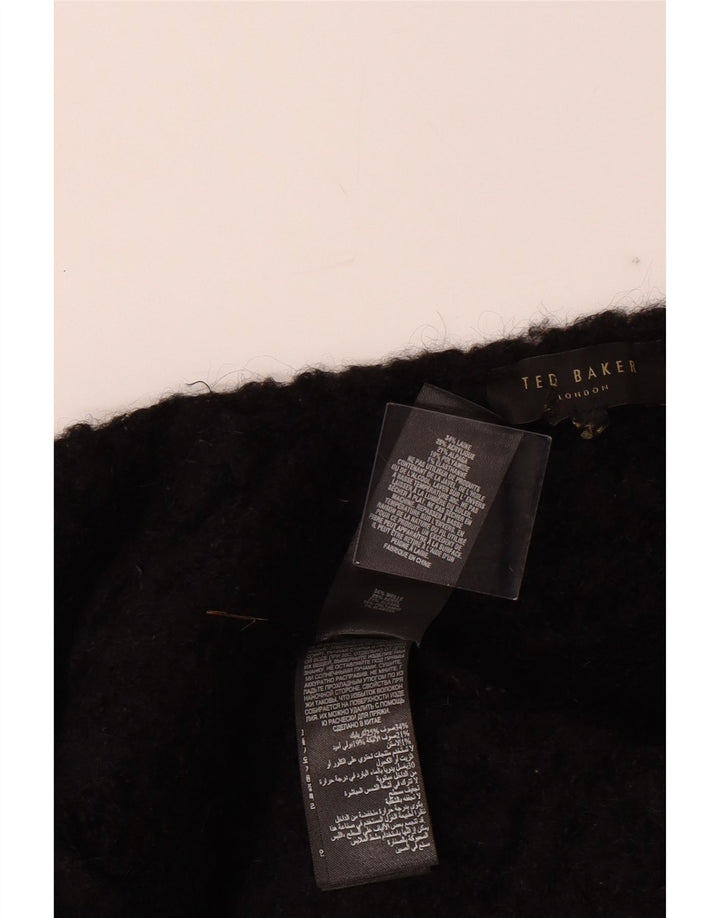 TED BAKER Womens Open Cardigan Sweater UK 14 Medium Black Wool Vintage Ted Baker and Second-Hand Ted Baker from Messina Hembry 