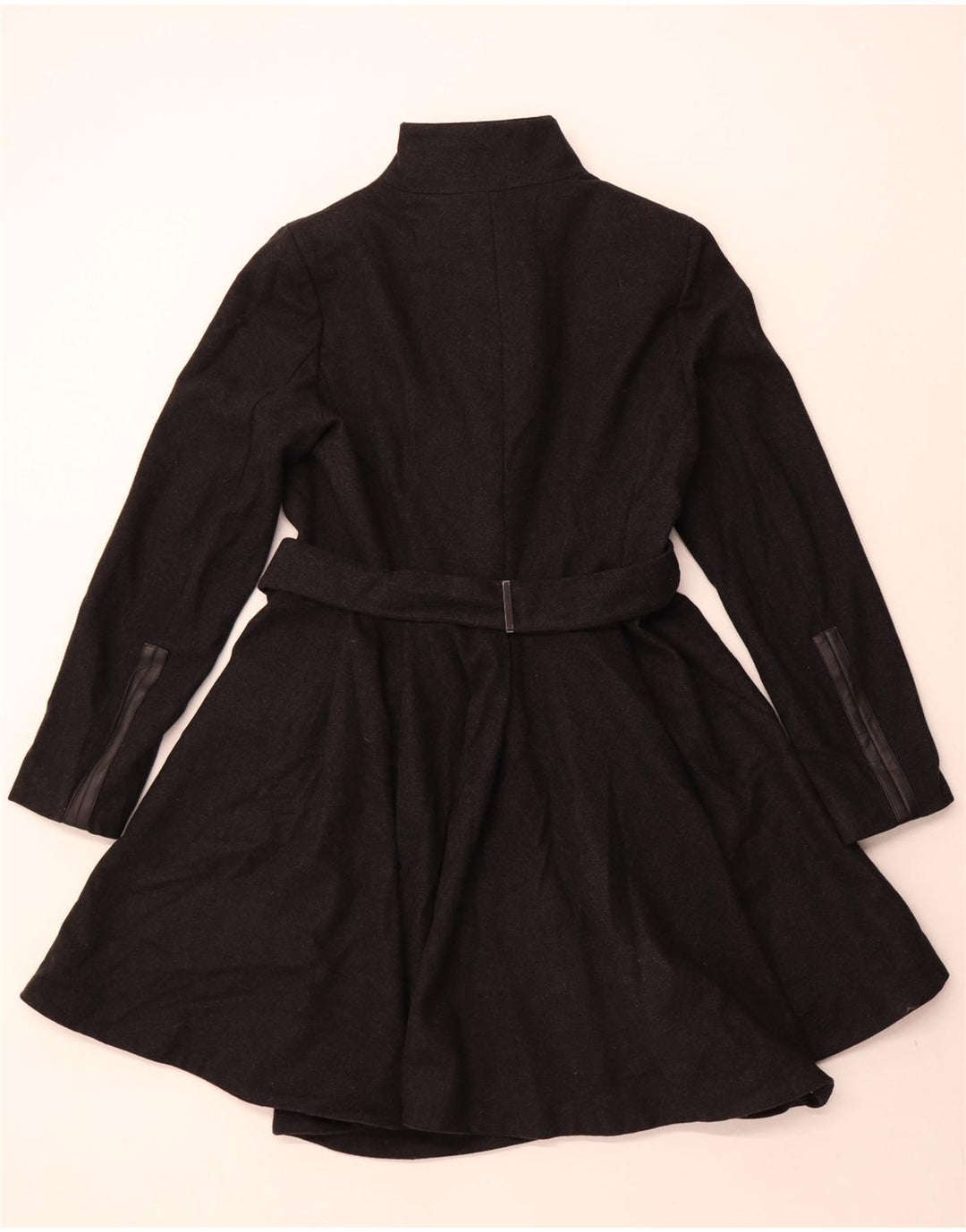 Calvin Klein Damen Mantel US 6 Mittelschwarze Wolle