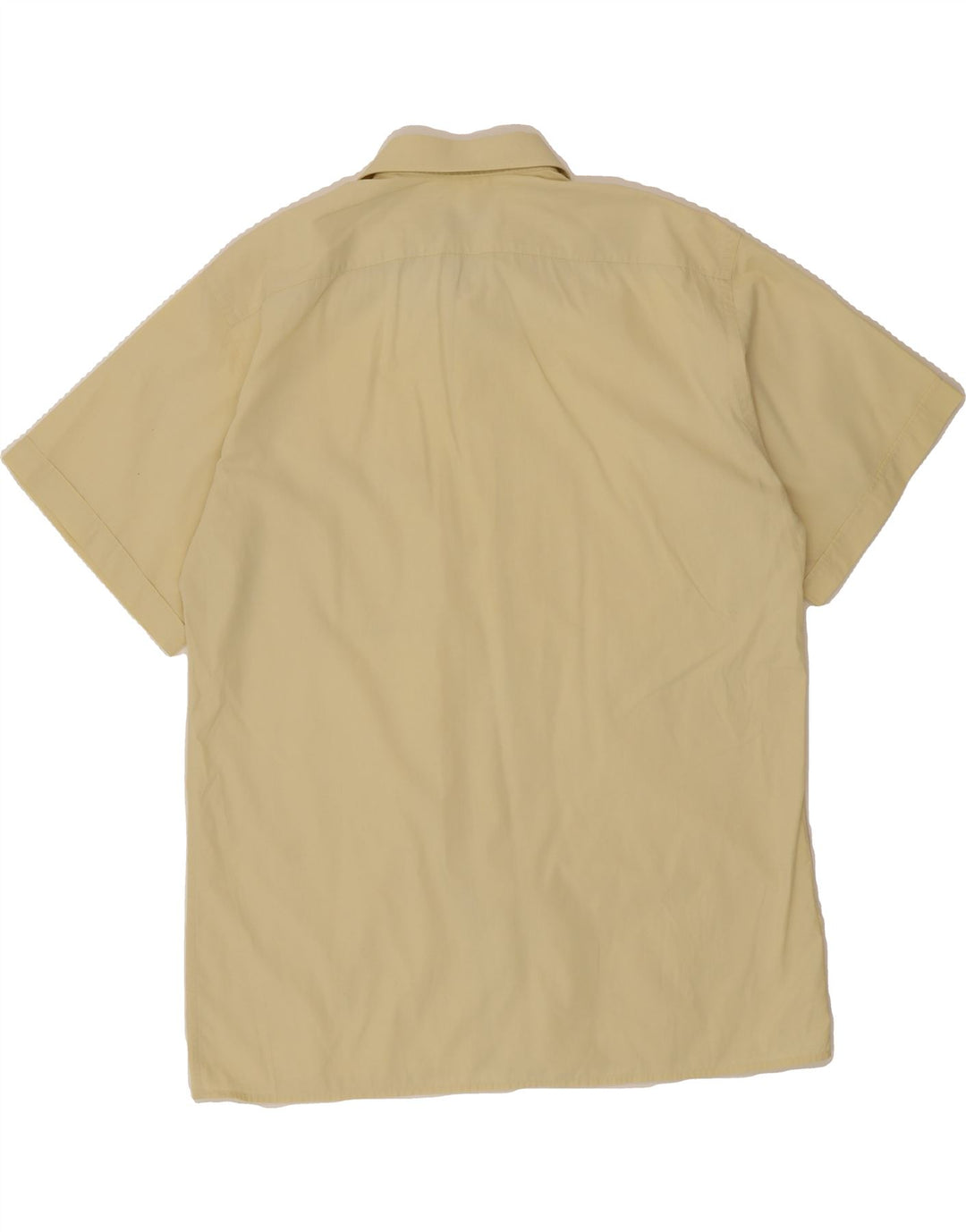 PIERRE CARDIN Mens Short Sleeve Shirt Large Yellow Vintage Pierre Cardin and Second-Hand Pierre Cardin from Messina Hembry 