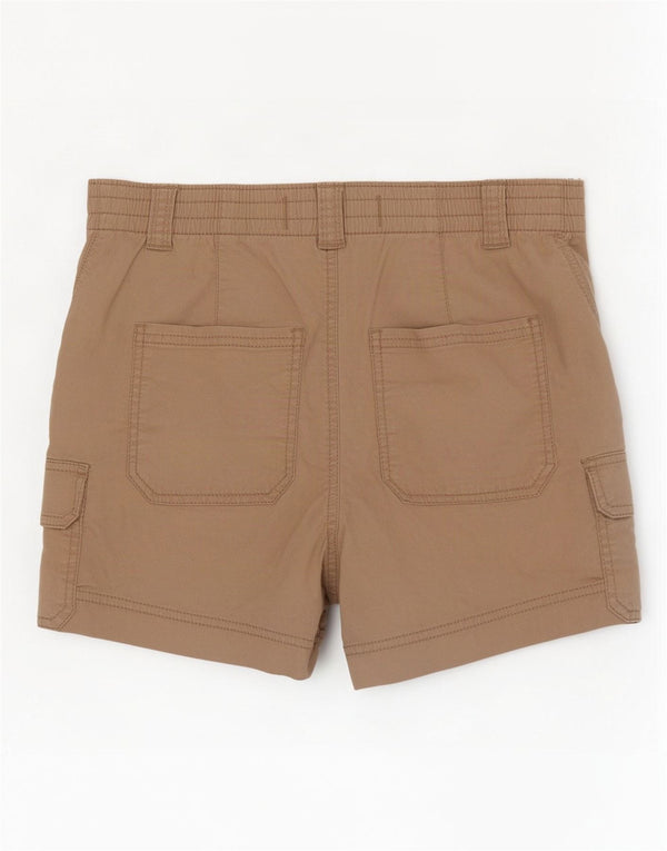 Hollister Womens Mom High Rise Cargo Shorts Medium W30 Beige Cotton