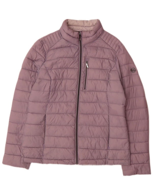Michael Kors Womens Padded Jacket UK 14 Medium Purple Nylon