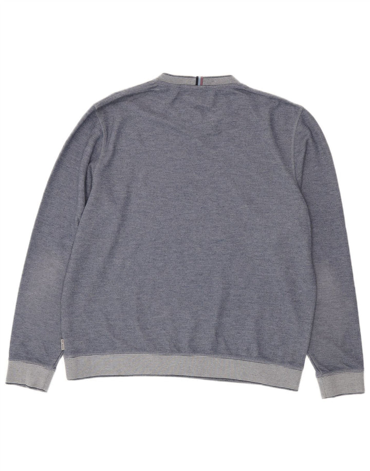 TED BAKER Womens Sweatshirt Jumper Size 6 2XL Blue Polyester