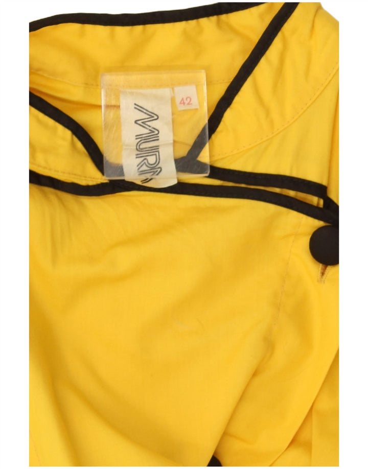 Vintage Womens Sleeveless Sheath Dress IT 42 Medium Yellow