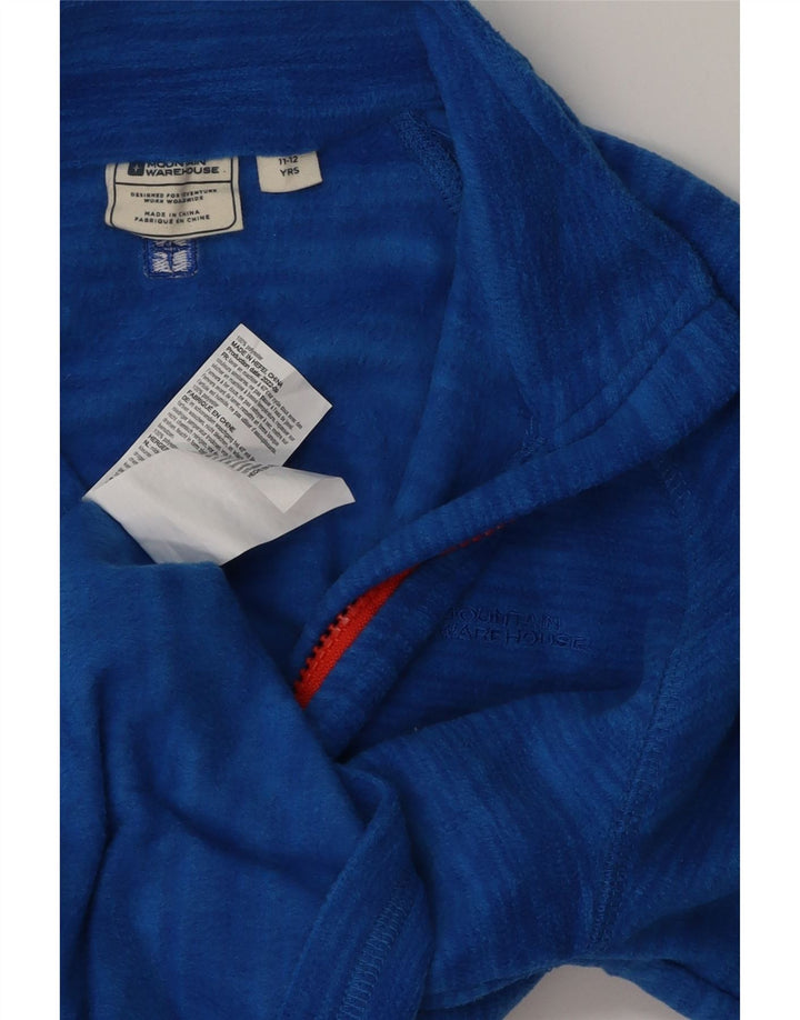 Mountain Warehouse Veste Polaire Garçon 11-12 ans Bleu Polyester