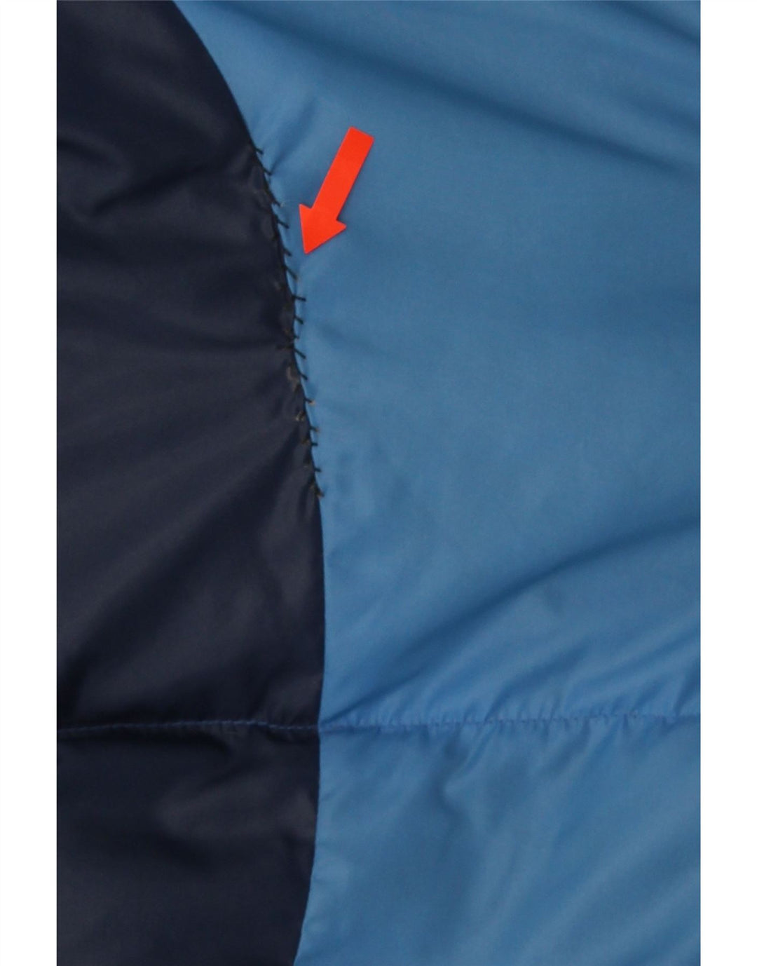 Brunik Mens Padded Jacket UK 40 Large Blue Colourblock