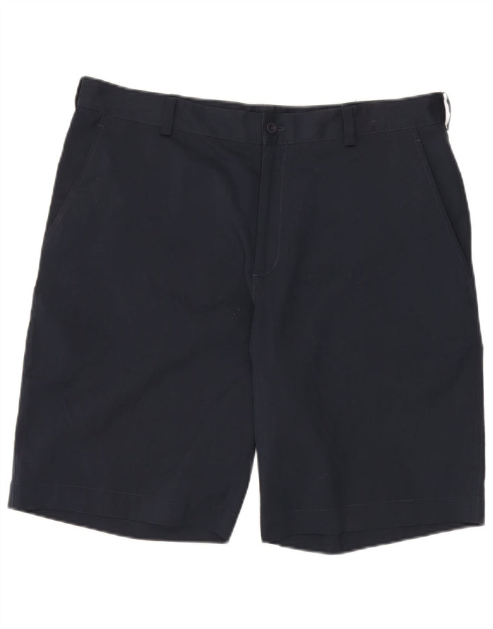 Nike Mens Dri Fit Chino Shorts W36 Large Navy Blue Polyester