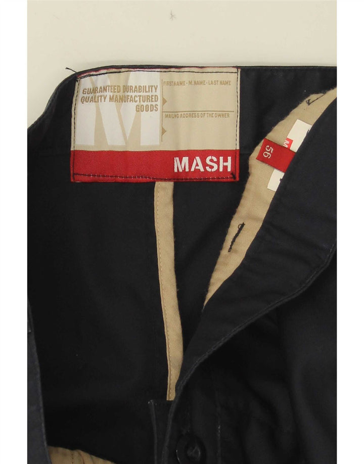 Mash Mens Straight Chino Trousers  W38 L30 Navy Blue